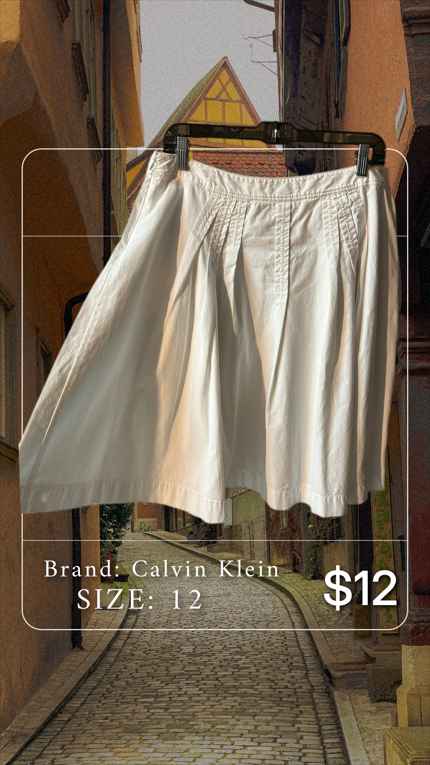 Calvin Klein White skirt
