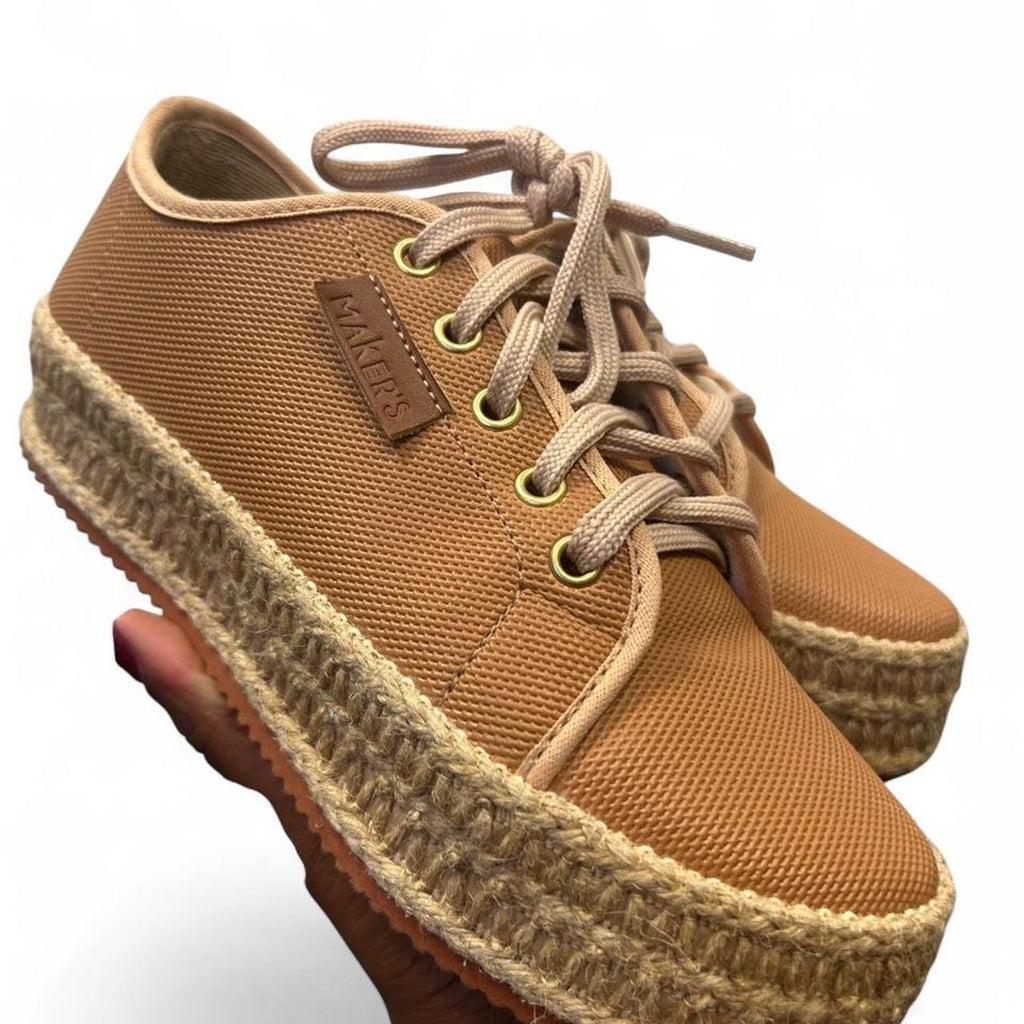 Women's Tan and Brown Trainers