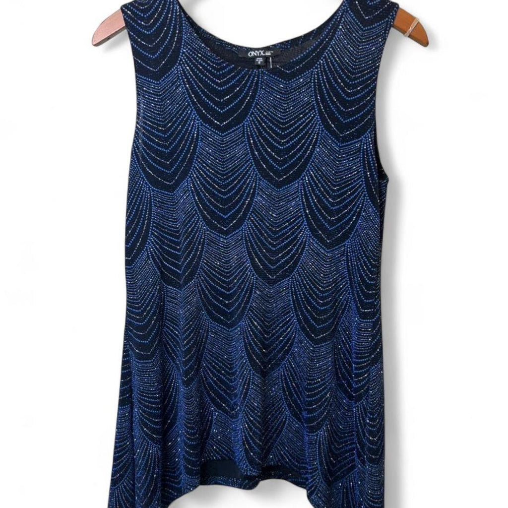 Onyx Nite Women's Navy and Blue Vest