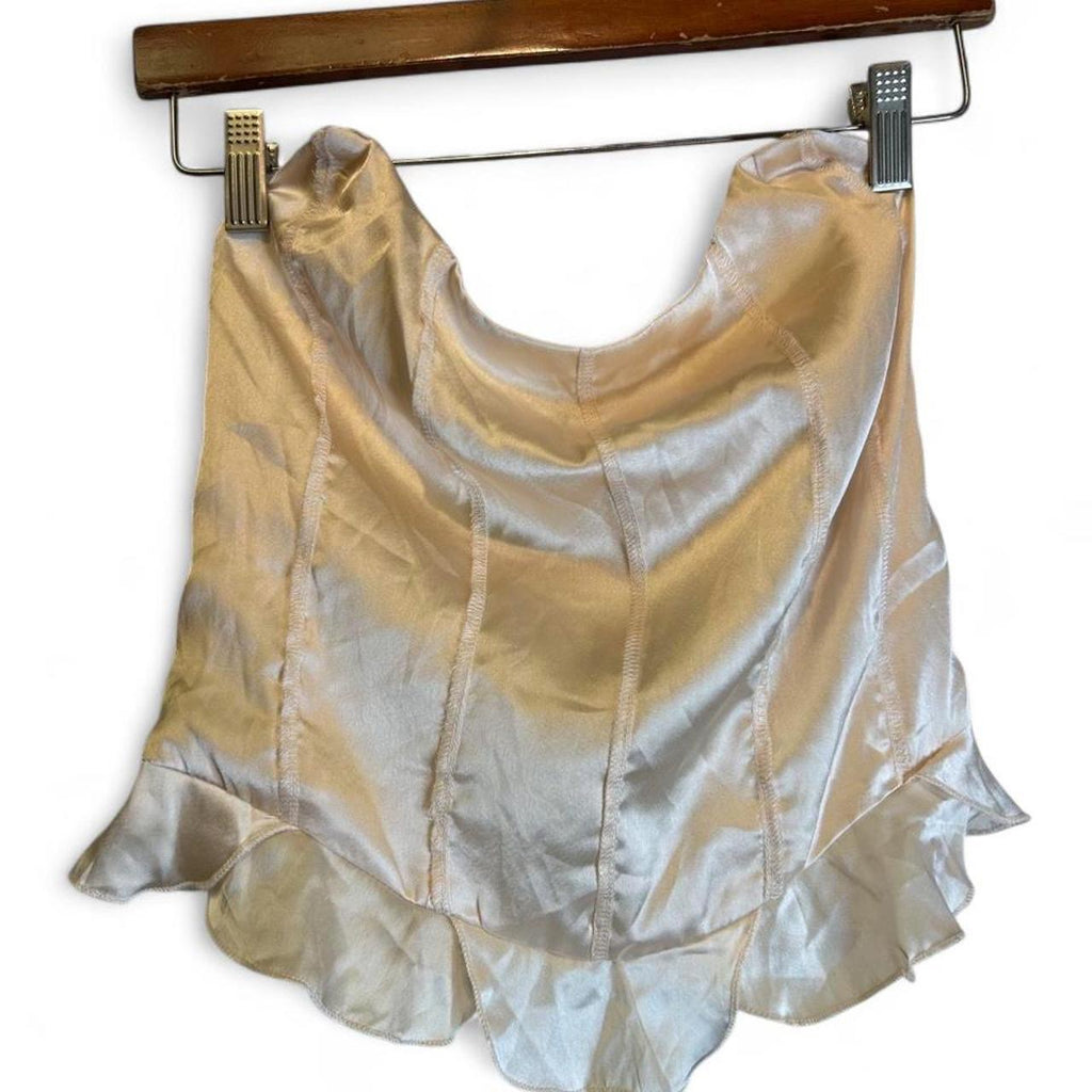 Free People Women's Cream and Pink Corset