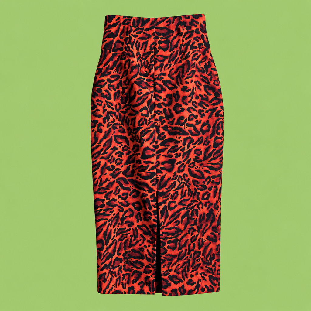 Women Leopard Pencil Skirt