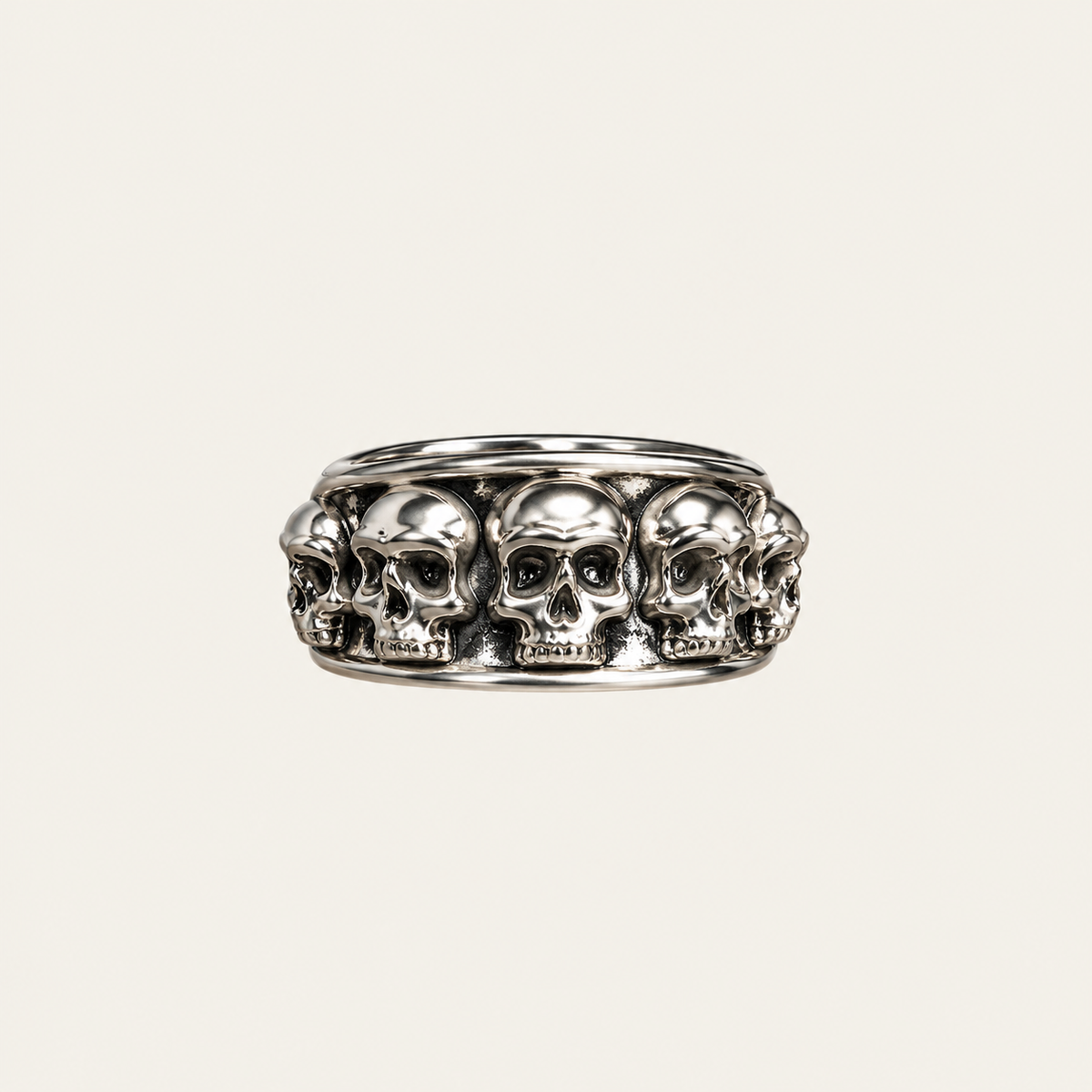 Silver Skull Ring
