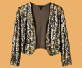 M.N.G Women's Sequin Crop-Cardigan