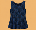 Onyx Nite Women's Navy and Blue Vest