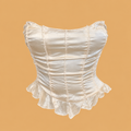 Free People Women's Cream and Pink Corset